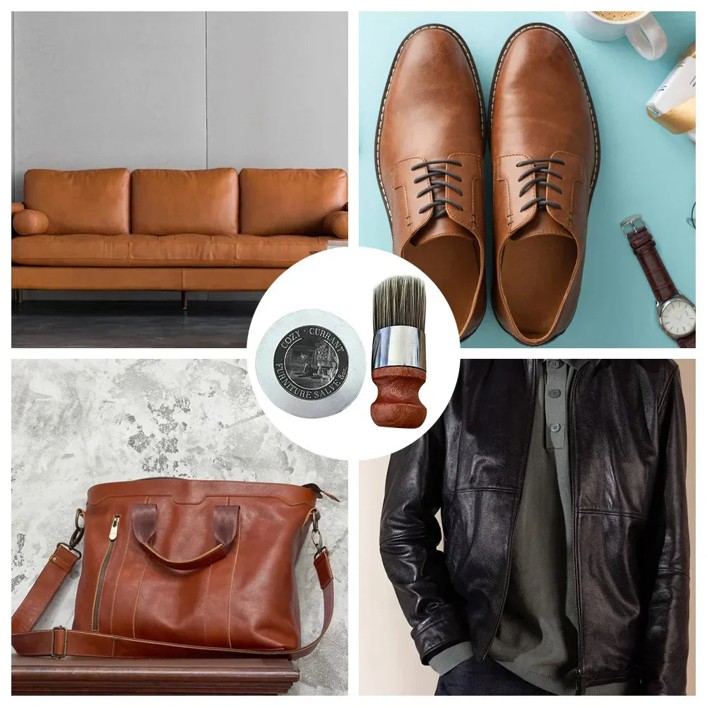 Naturlig Balsam Genopfrisker & Beskytter Læder 65ml