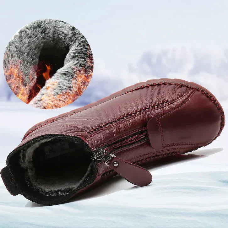 Antislip laarzen van synthetisch leer: elegantie en veiligheid in het dagelijks leven