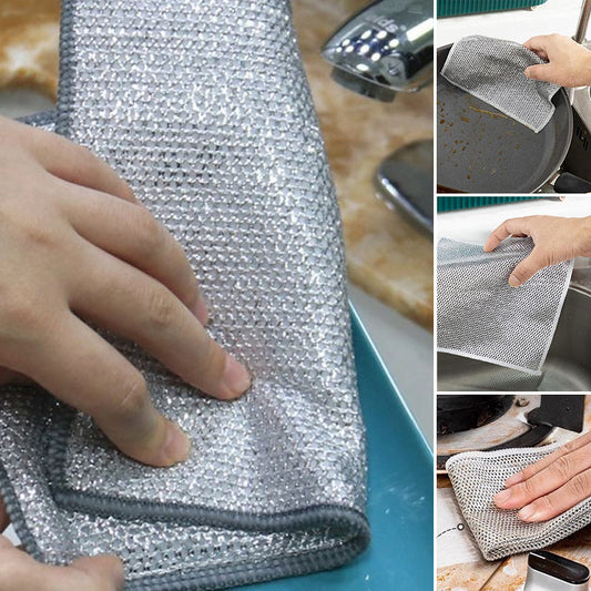 Scratch-resistant cloth for gentle and effective cleaning (X3)